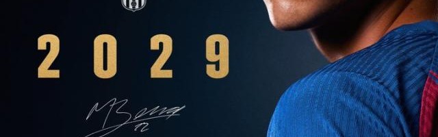 官方：巴萨与贝尔纳尔续约至2029年